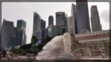 Merlion - turystyczny symbol Singapuru