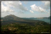 wulkan Gunung Batur i jezioro